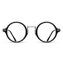 M3127 Round Optical | Brushed Silver/Matte Black | Clear Lens | 43MM