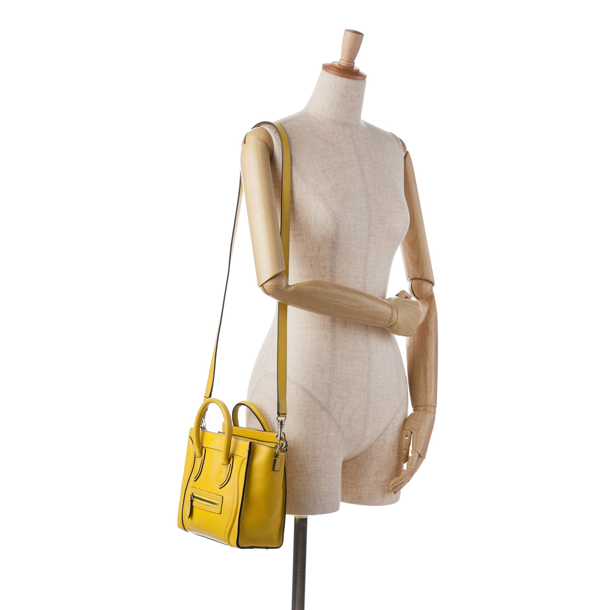 Celine | Pre-Owned Nano Luggage Tote | Yellow