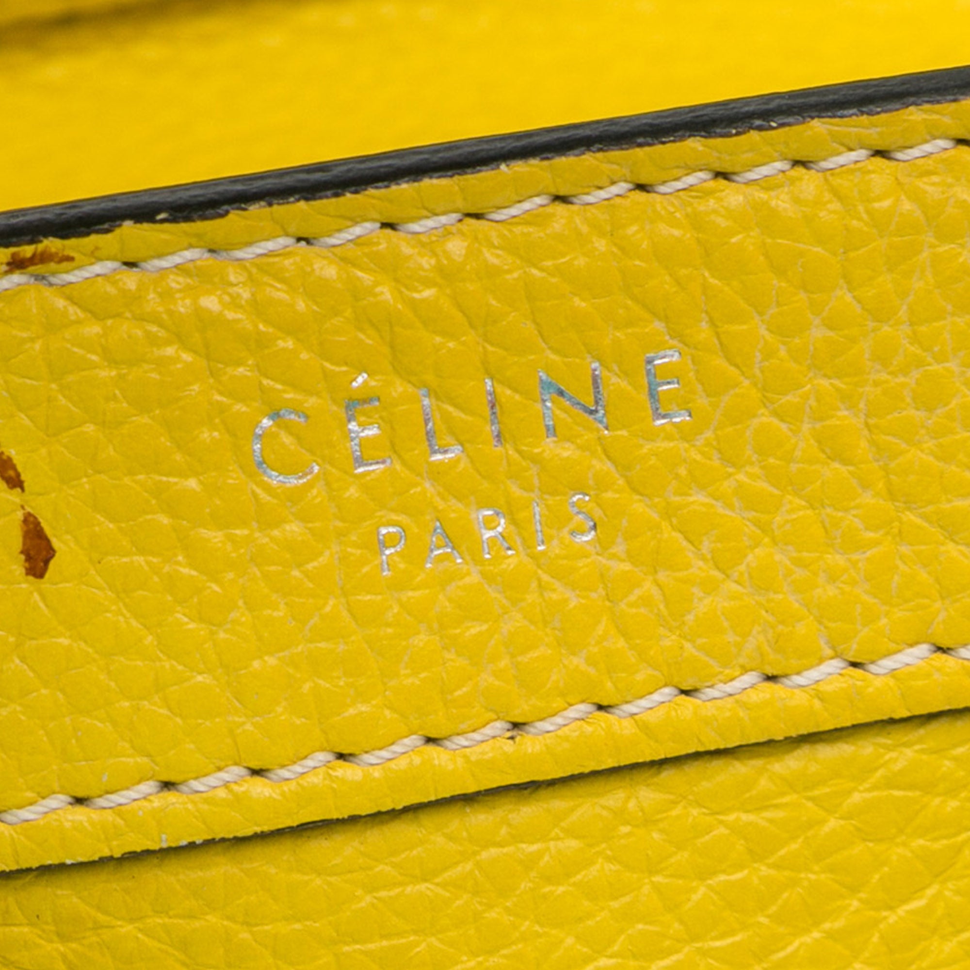 Celine | Pre-Owned Nano Luggage Tote | Yellow