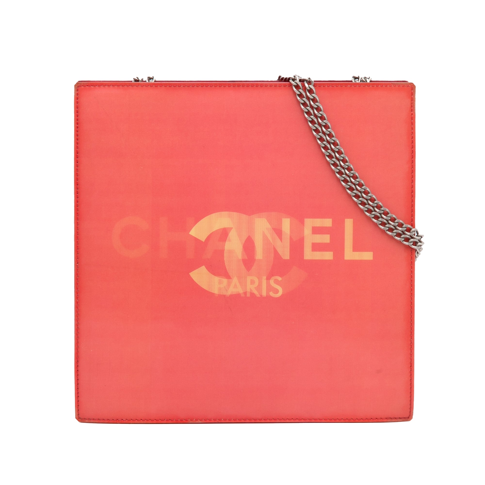 Chanel Pre-Owned Holographic Chain Shoulder Bag | Women | Red