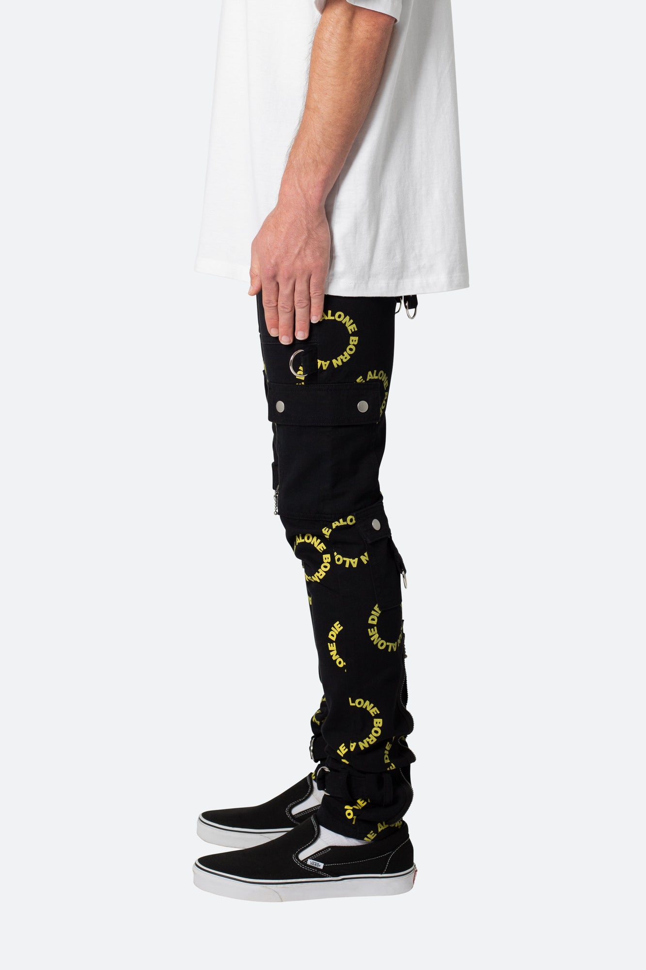 M564 Punk Cargo Pants | Black x Yellow