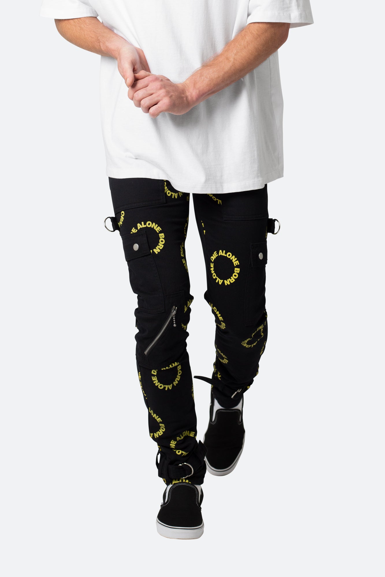 M564 Punk Cargo Pants | Black x Yellow