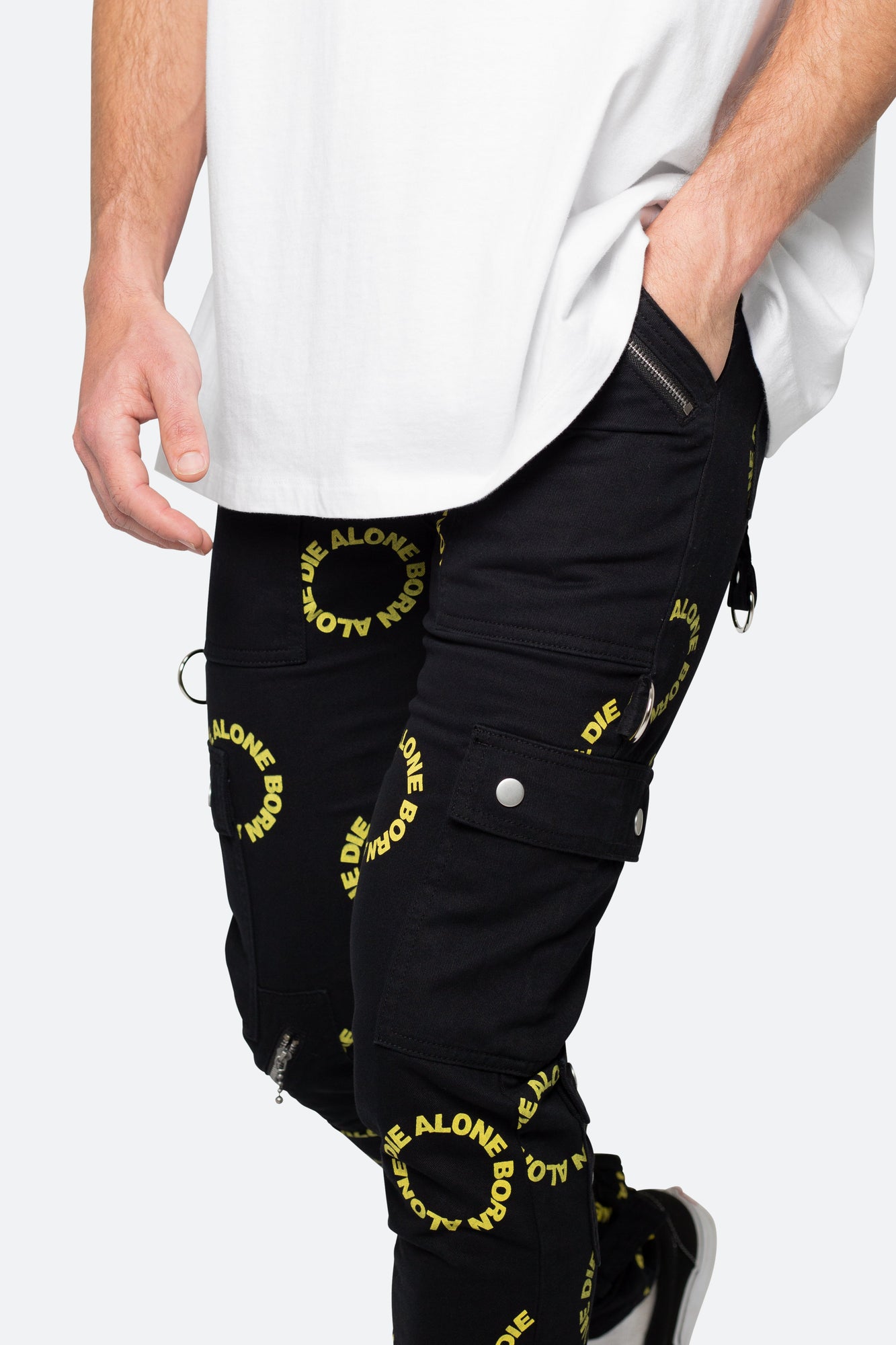 M564 Punk Cargo Pants | Black x Yellow
