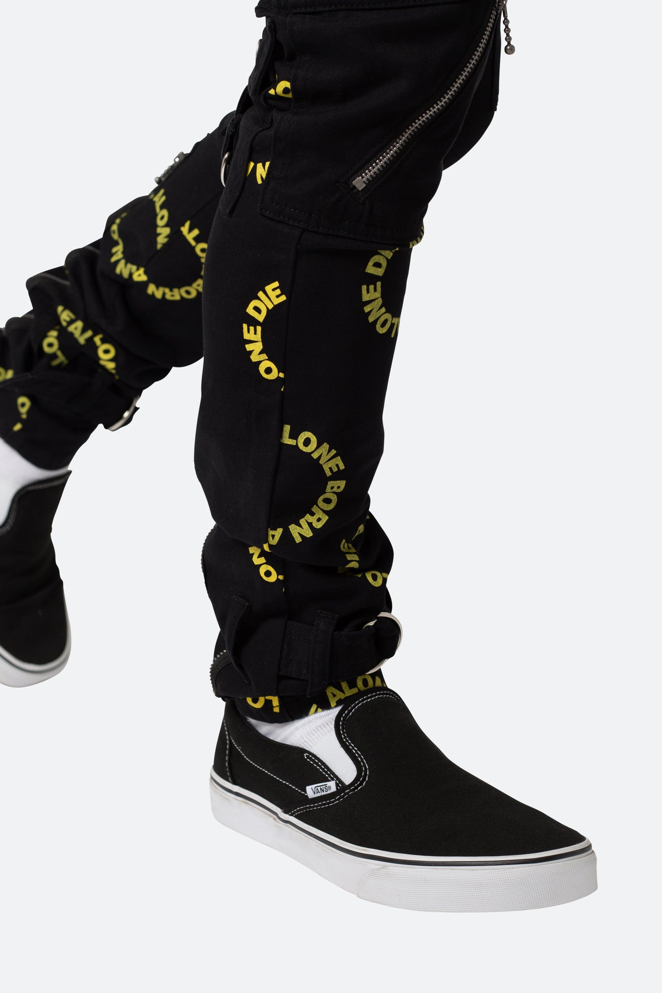 M564 Punk Cargo Pants | Black x Yellow