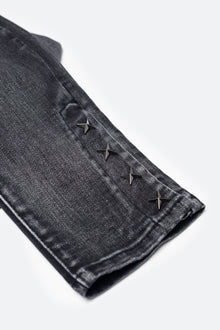 M588 Snap Slim Denim | Washed Black