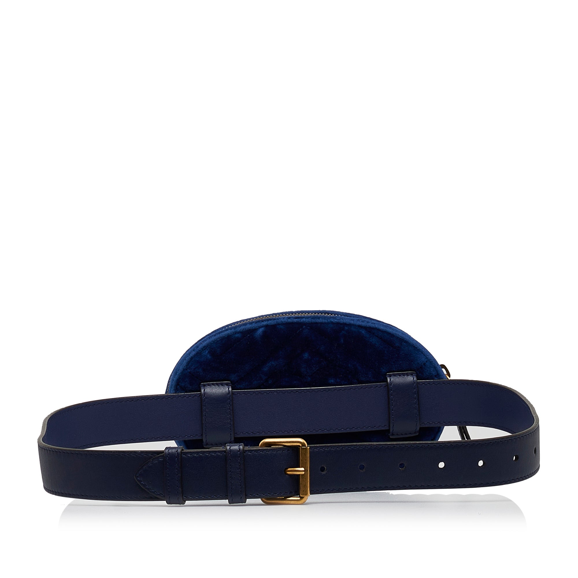 Gucci Pre-Owned GG Marmont Matelasse Velvet Belt Bag | Women | Blue (V1)