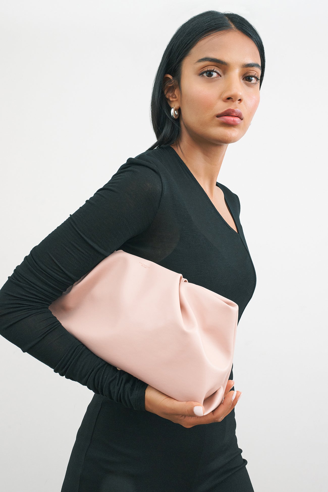 Rory Vegan Clutch | Vegan Blush Pink