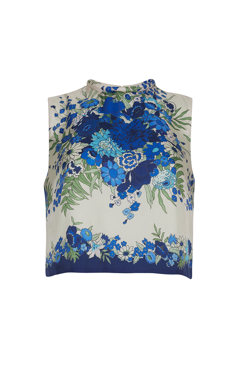 Mackenzie Top | Evening Blue Bombay Bouquet