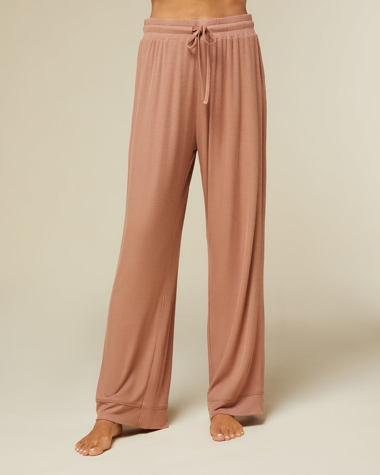 Pull On Wide Leg Pajama Pant | Camel