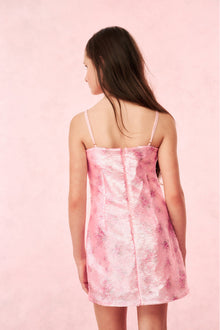 Girls Marin Sequin Mini Dress | Flamenco Pink