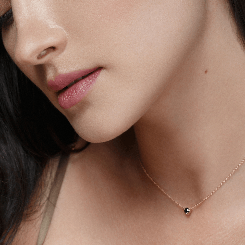 Women | Black Diamond Sweet Nothings Choker | 14k White Gold