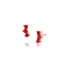 Women | Ruby Orion Studs | 14k Rose Gold