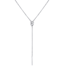 Women | White Diamond Stillwater Lariat | 14k White Gold