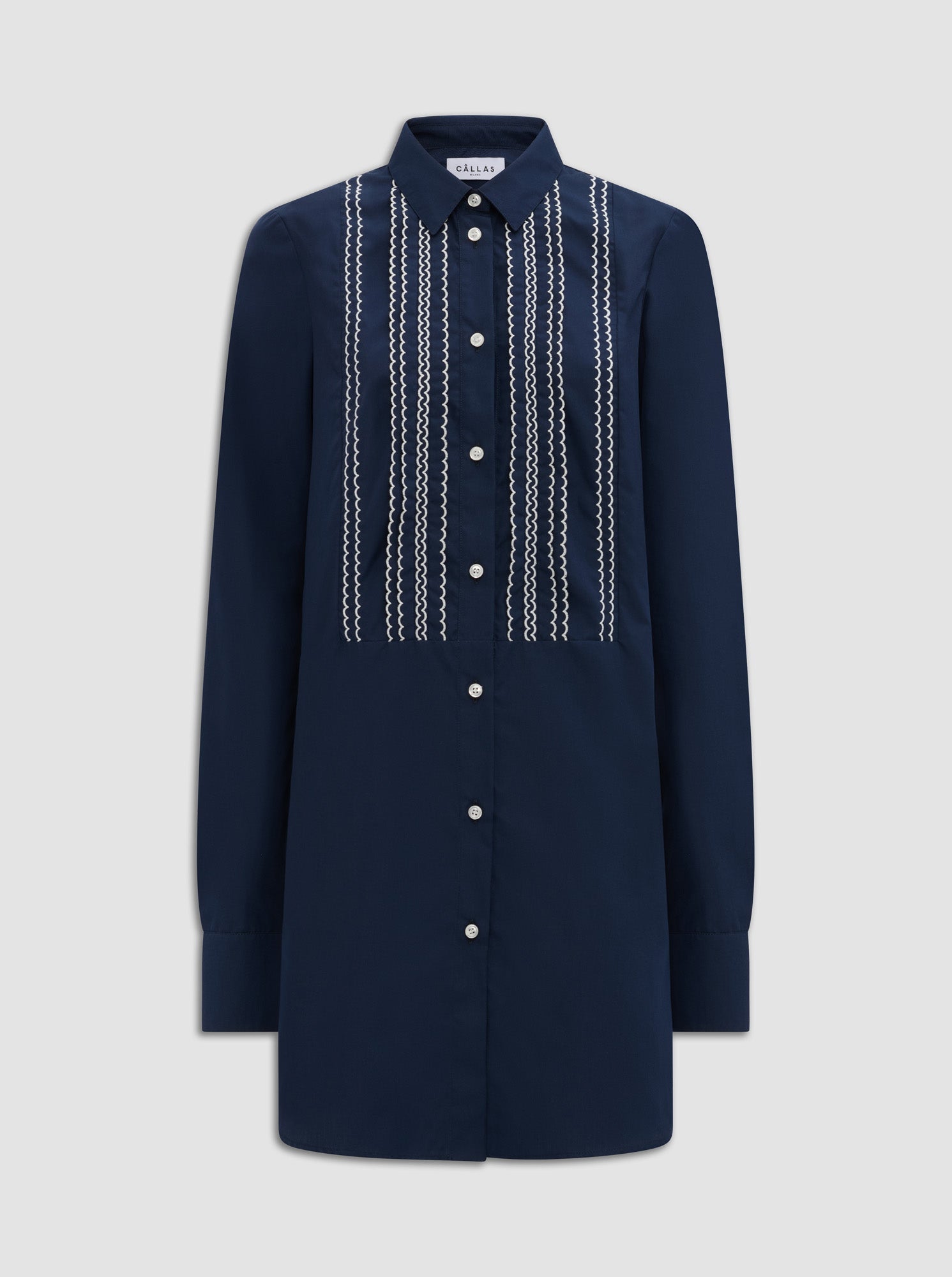 Mattia Shirt Dress | Navy