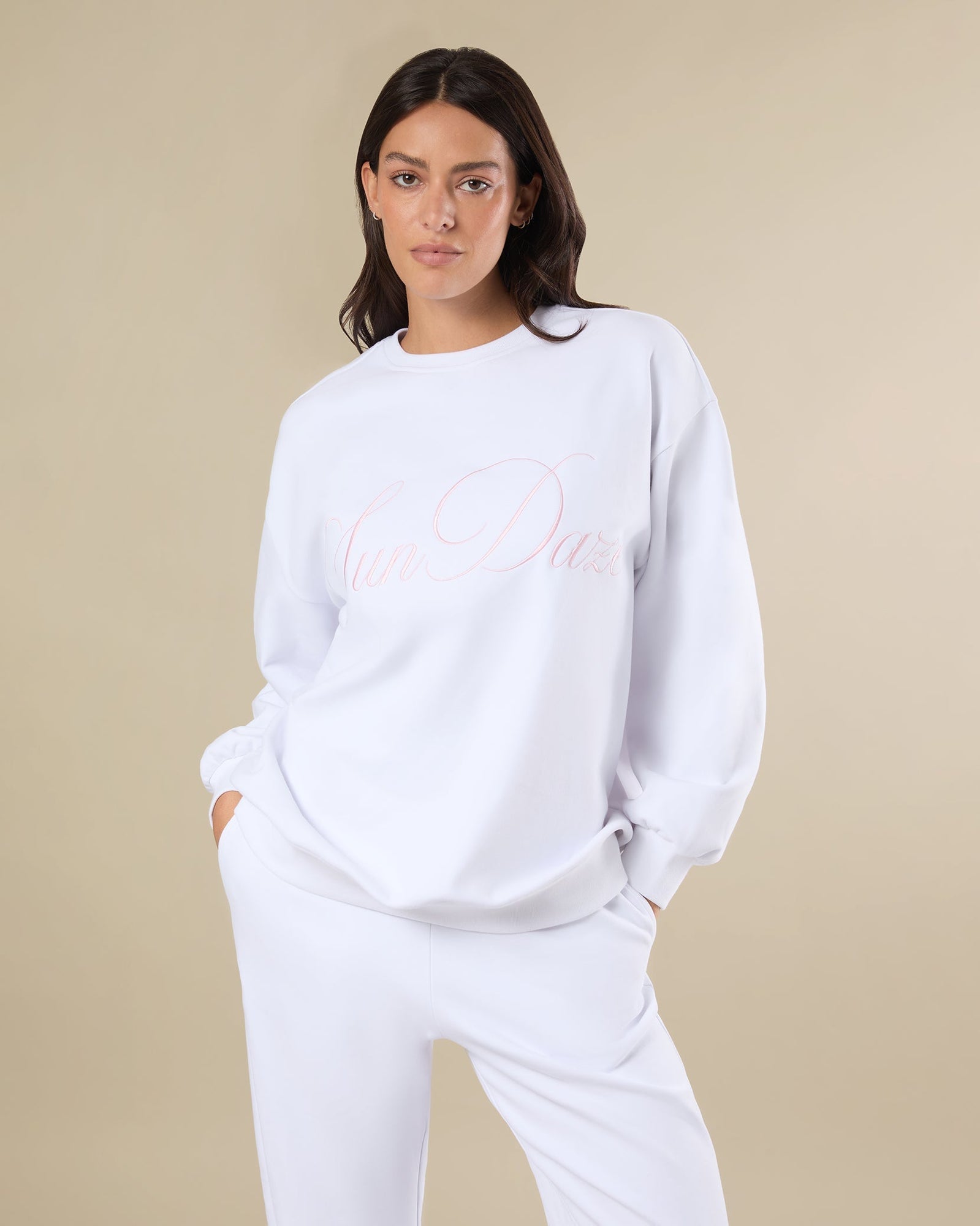 Sun Daze Crewneck Sweatshirt | White