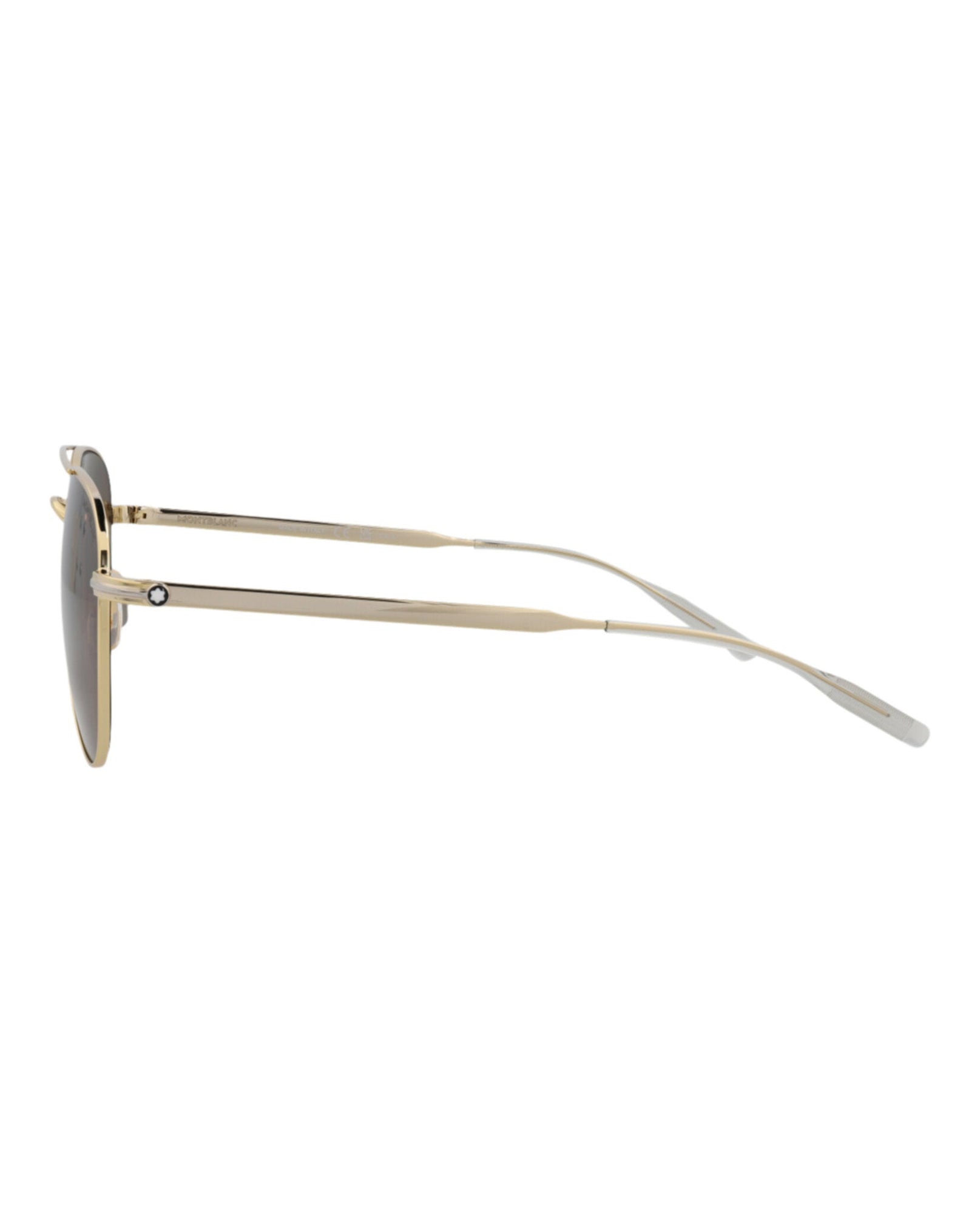 Montblanc Aviator Metal Sunglasses | Gold