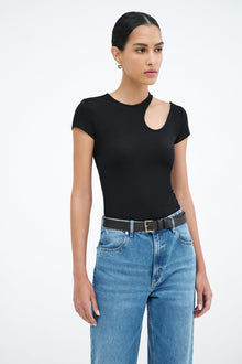 Rocio Cutout Top | Black