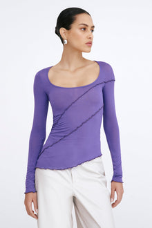 Melody Sheer Top | Violet
