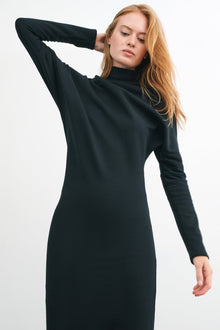 Gaia Sweatshirt Dress | Black