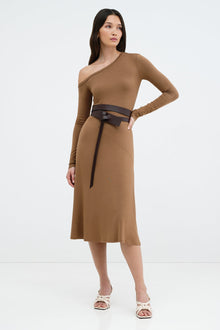 Angela Dress | Chestnut Brown