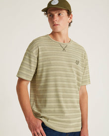 French Vanilla | Striped Waffle Relaxed SS Tee