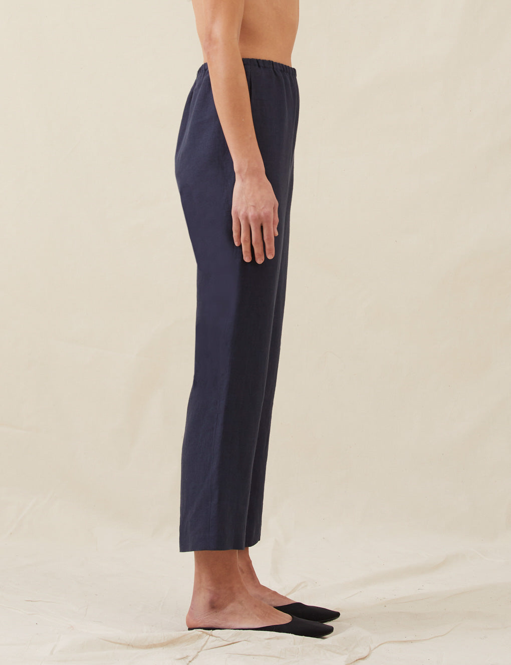 Womens | The Cocktail Pants in Linen | Midnight