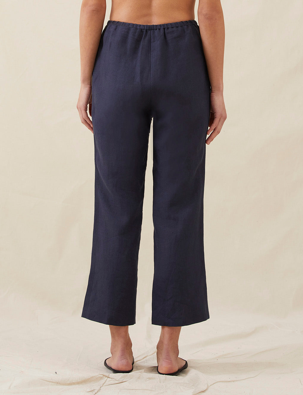 Womens | The Cocktail Pants in Linen | Midnight
