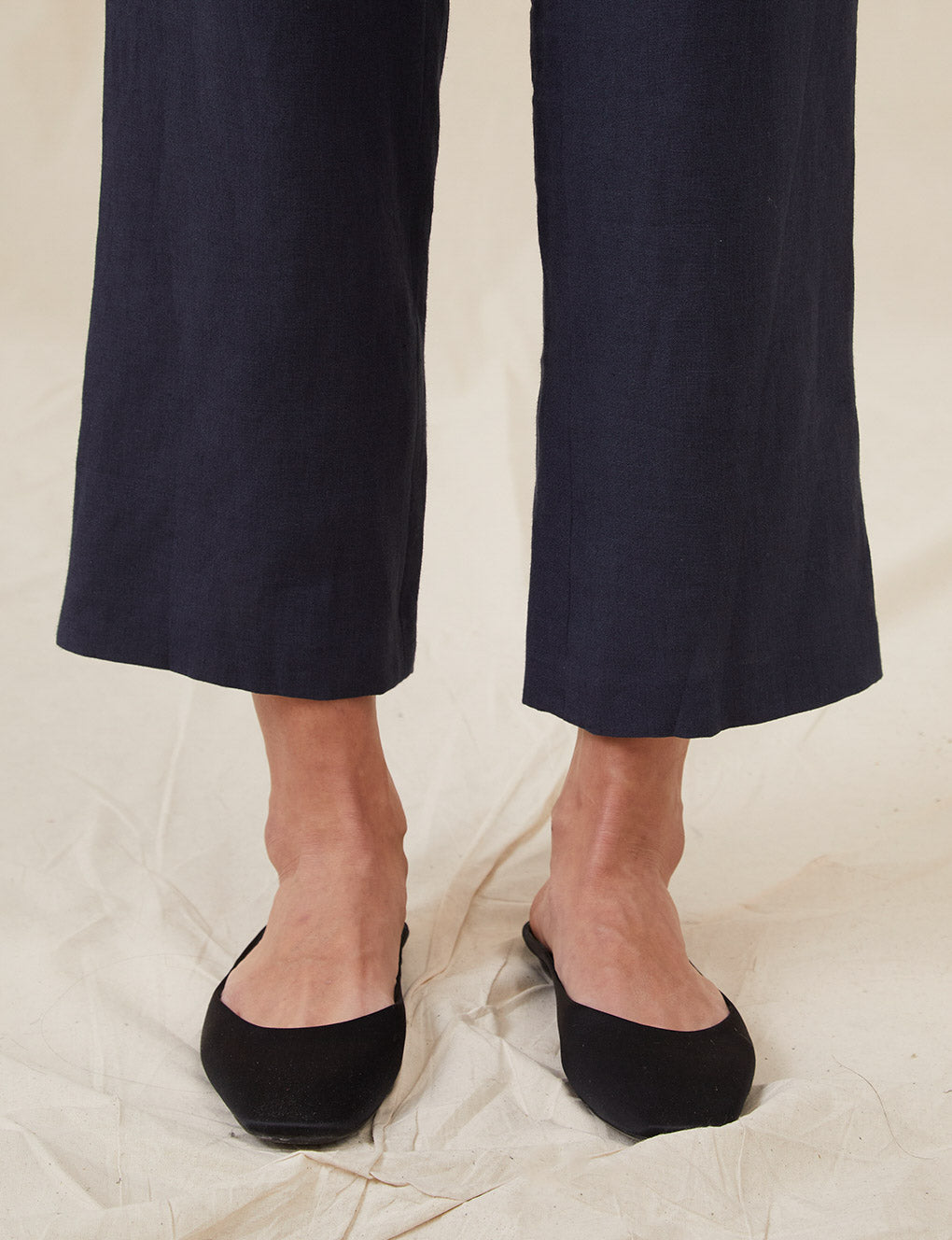 Womens | The Cocktail Pants in Linen | Midnight