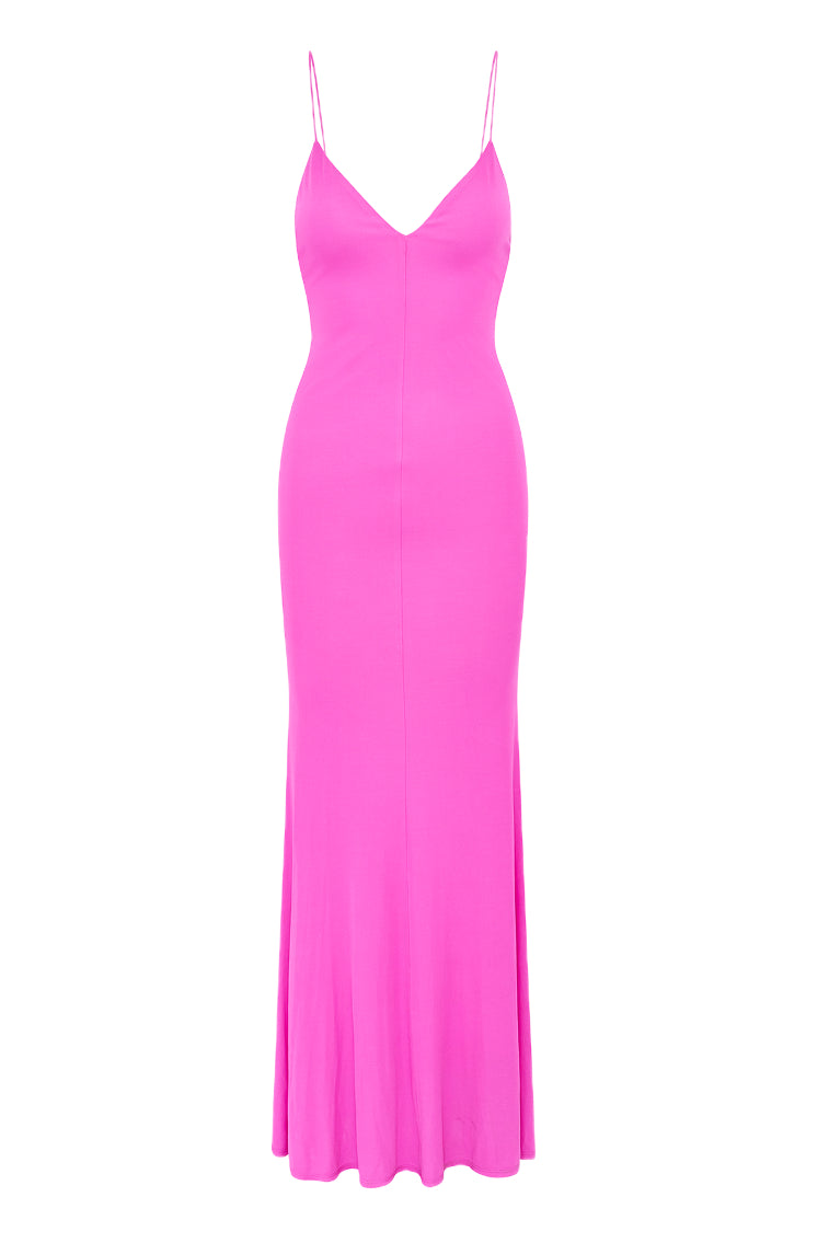 Mikel Jersey Maxi Dress | Raspberry Parfait