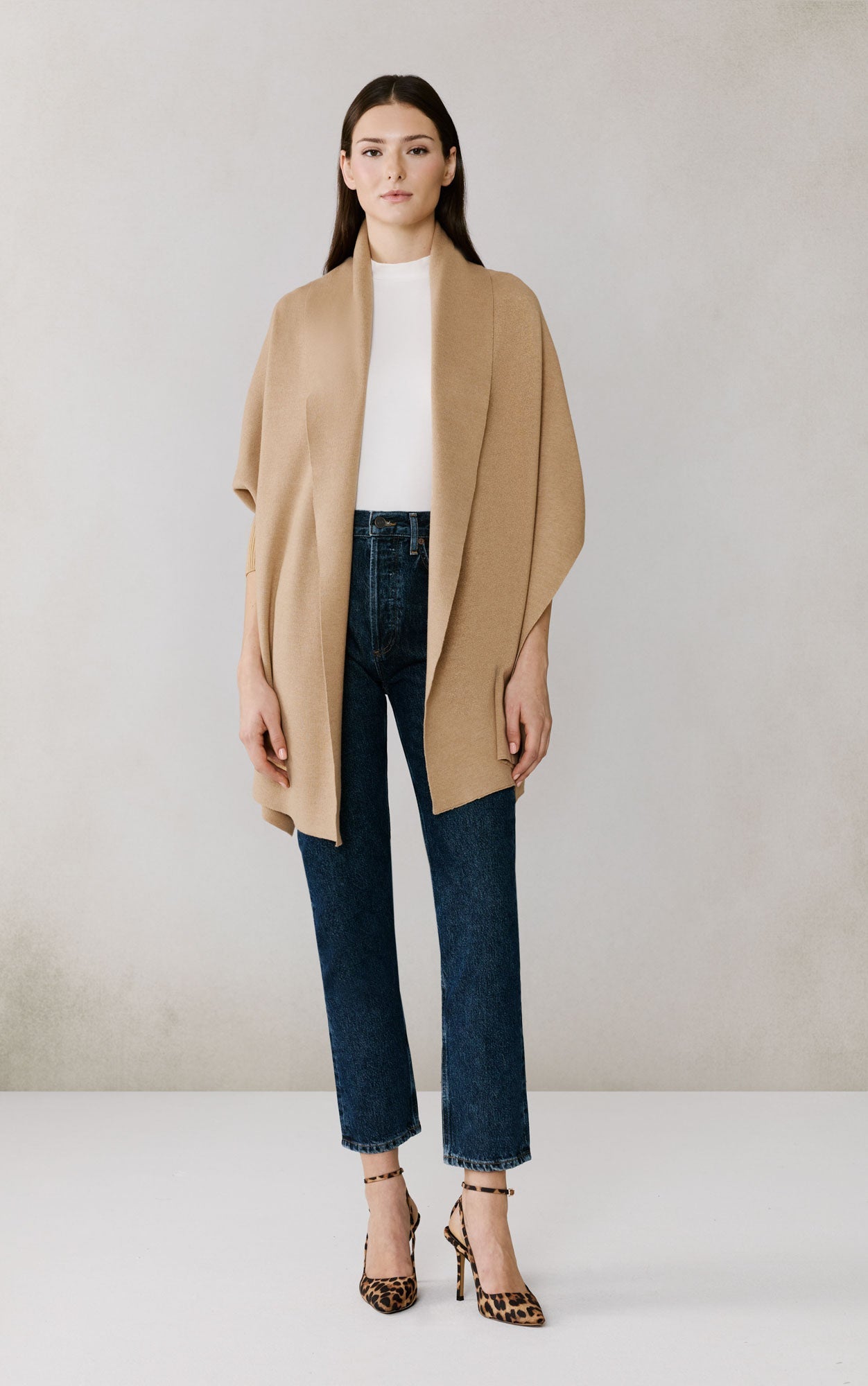 Miku-N Knit Scarfigan | Teak