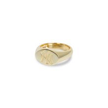 Ny Yankees Oval Signet Ring | Gold Vermeil