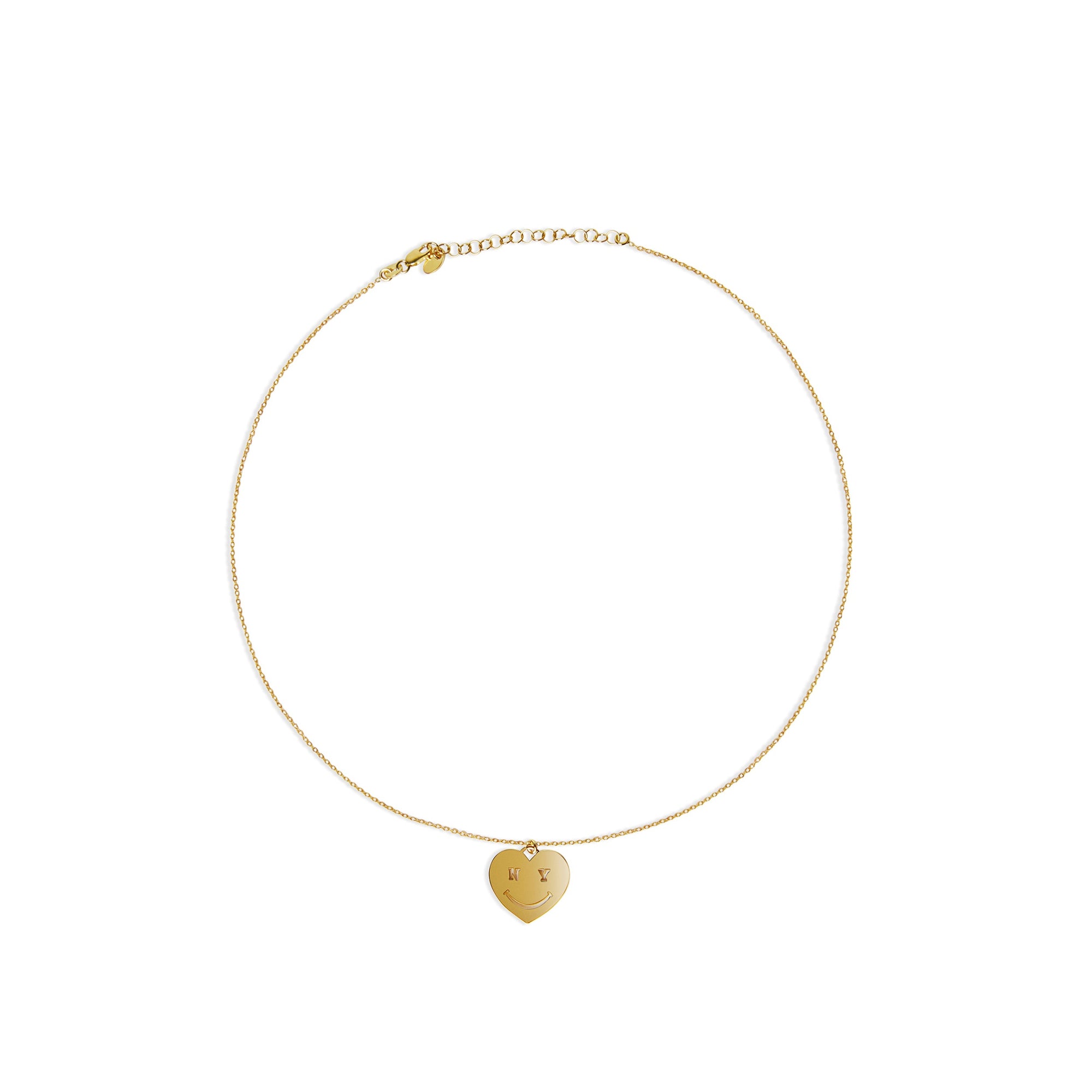 The Ny Smile Heart Pendant Necklace (Nyon x The M Jewelers) | 18KT Gold Vermeil