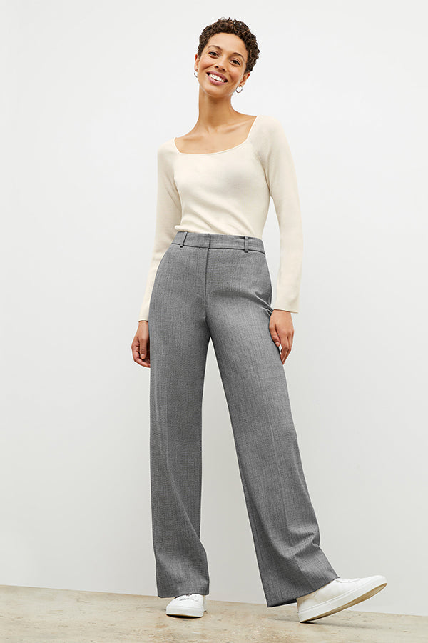 Front image of a woman wearing the Joya Top in Cream  | Grid Hover | Exclude