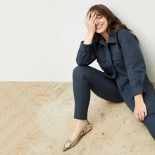 Front image of a woman wearing the Sammataro Jean - Better Than Denim in Dusty Indigo
