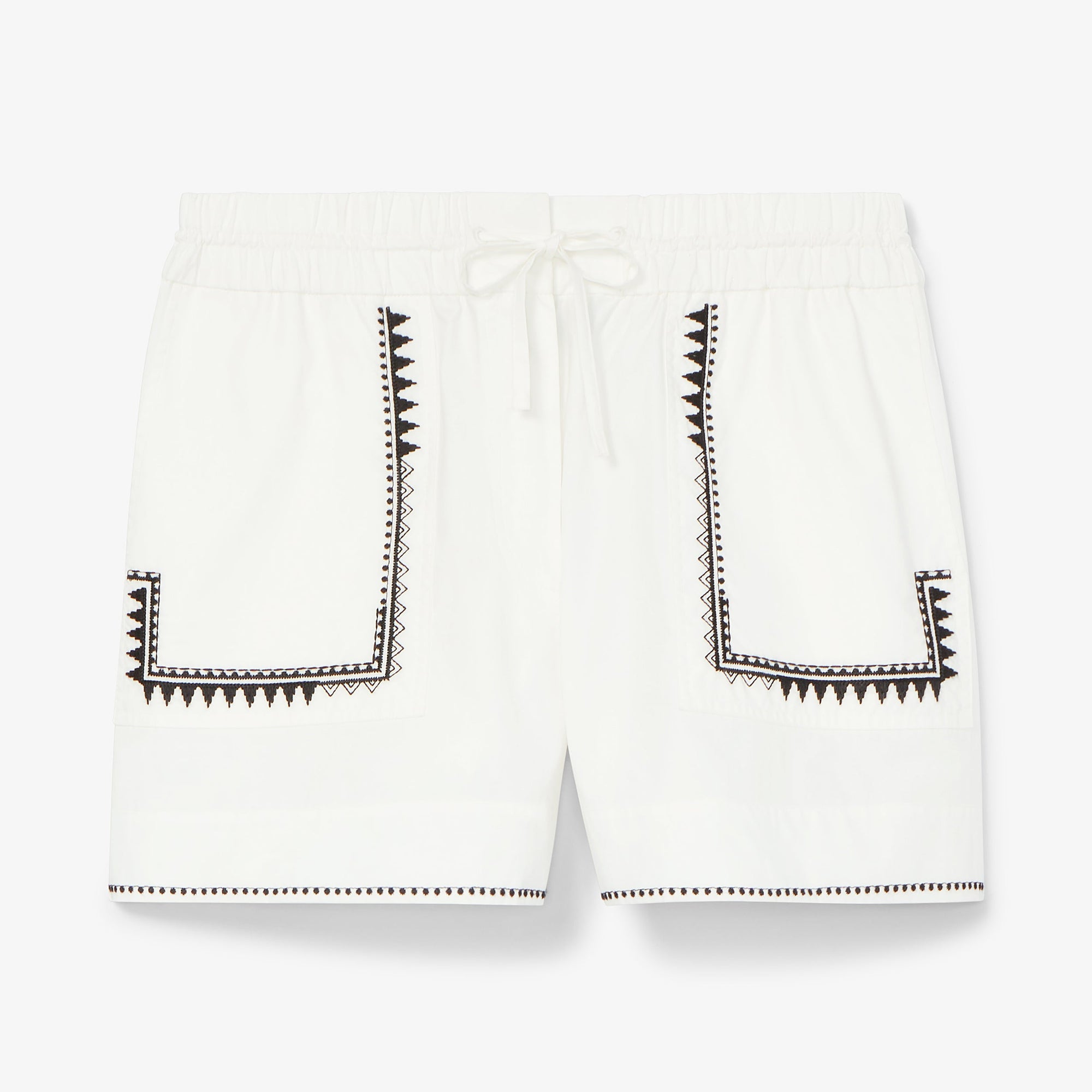 packshot image of the adina short in white