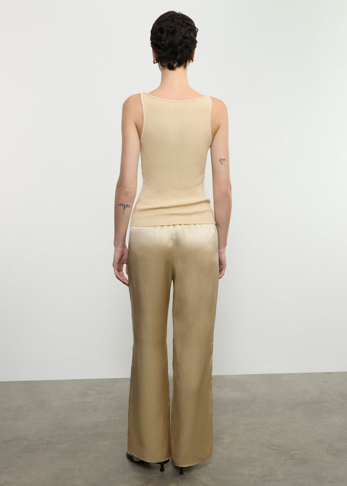 Military Rib Boatneck Tank | Blonde