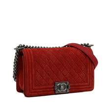 Chanel Pre-Owned Medium Caviar Boy Flap Bag | Women | Red