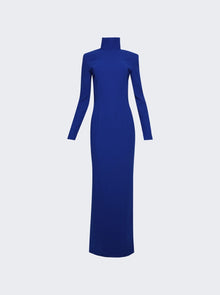 Women | Monot | High Neck Backless Dress | Blue