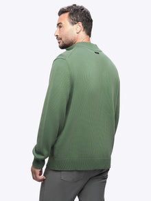 Mens | Odyssey Q-Zip Sweater | Moss