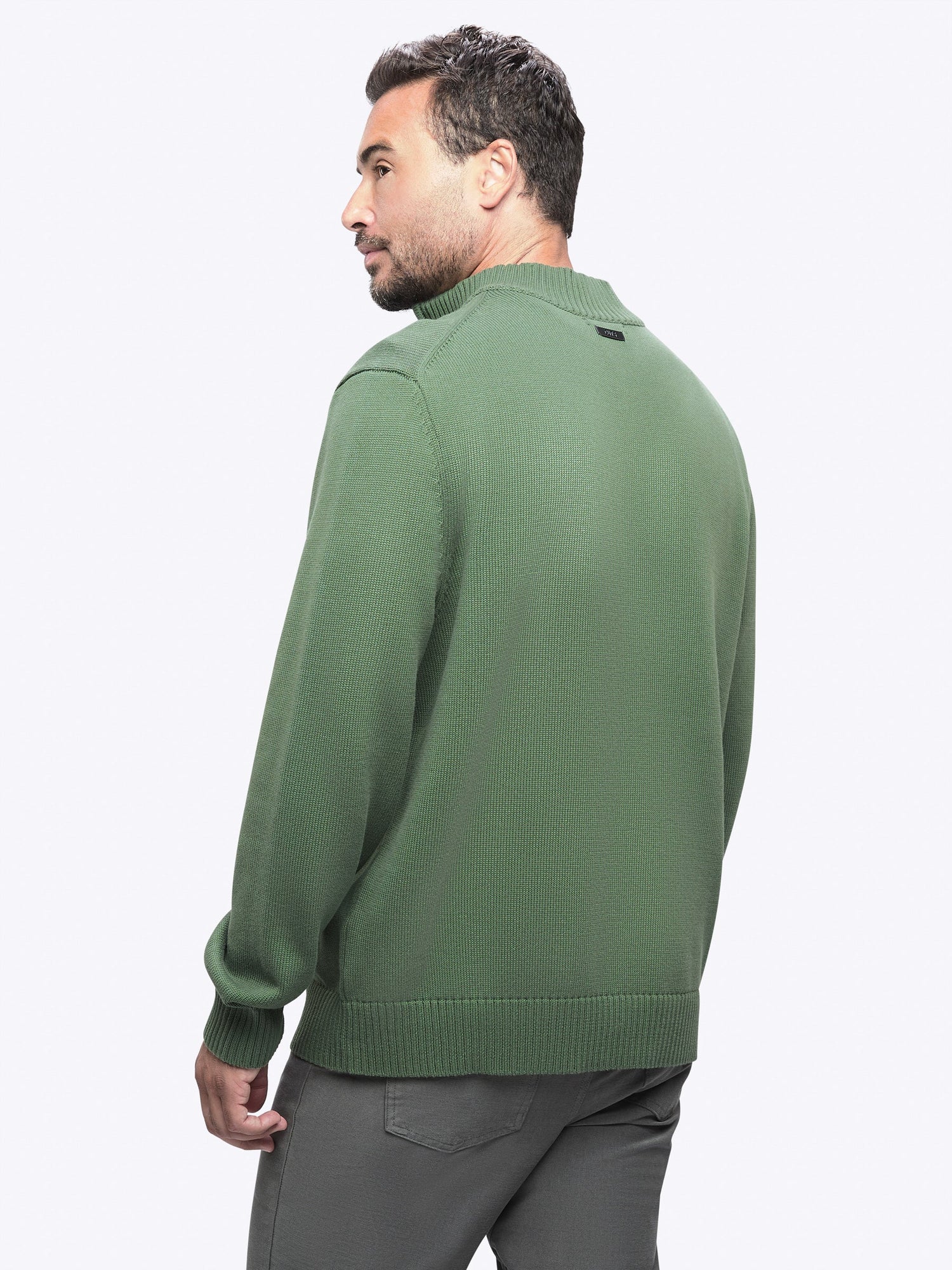 Mens | Odyssey Q-Zip Sweater | Moss