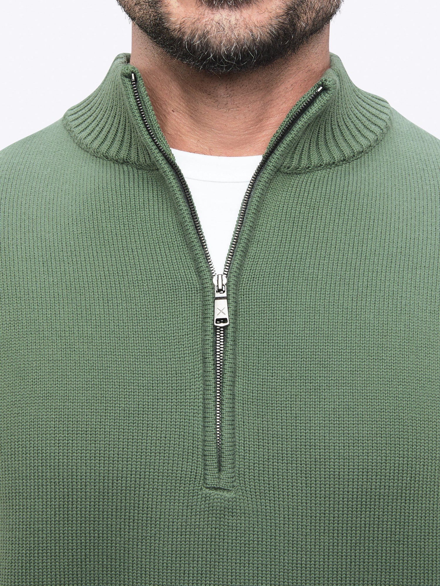 Mens | Odyssey Q-Zip Sweater | Moss