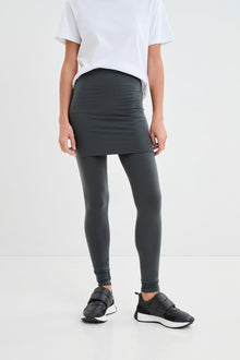 Burke Skirted Leggings | Slate Grey