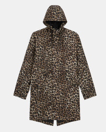 Long Parka With Print Hood | Men | Leopard