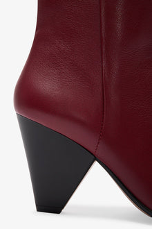 Leo Ankle Boots | Burgundy