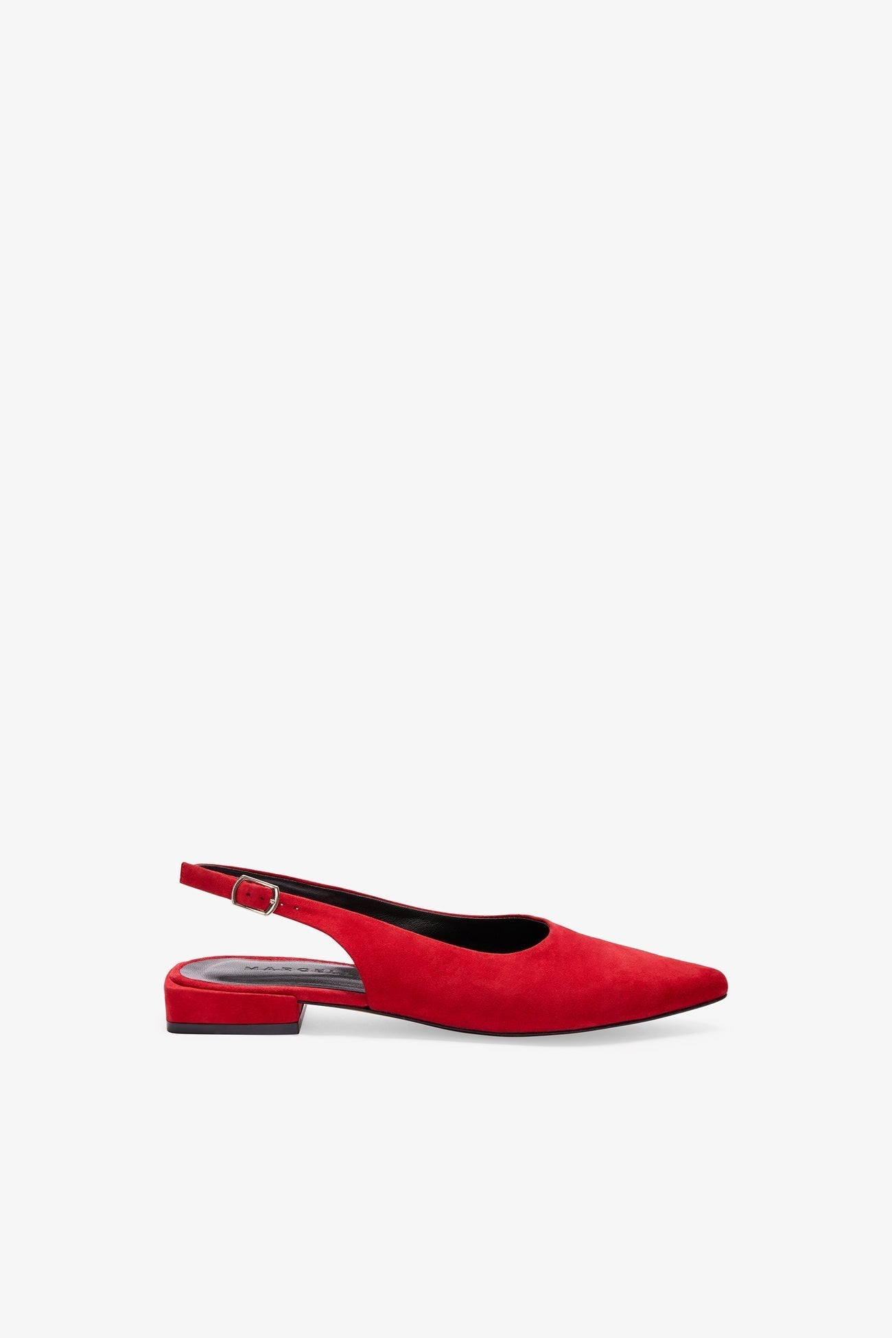 Jeanne Flats | Red Suede
