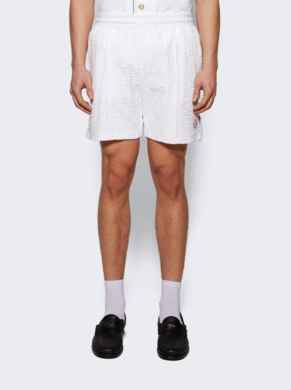 Men | CASABLANCA | Towelling Short | Tennis Stripe