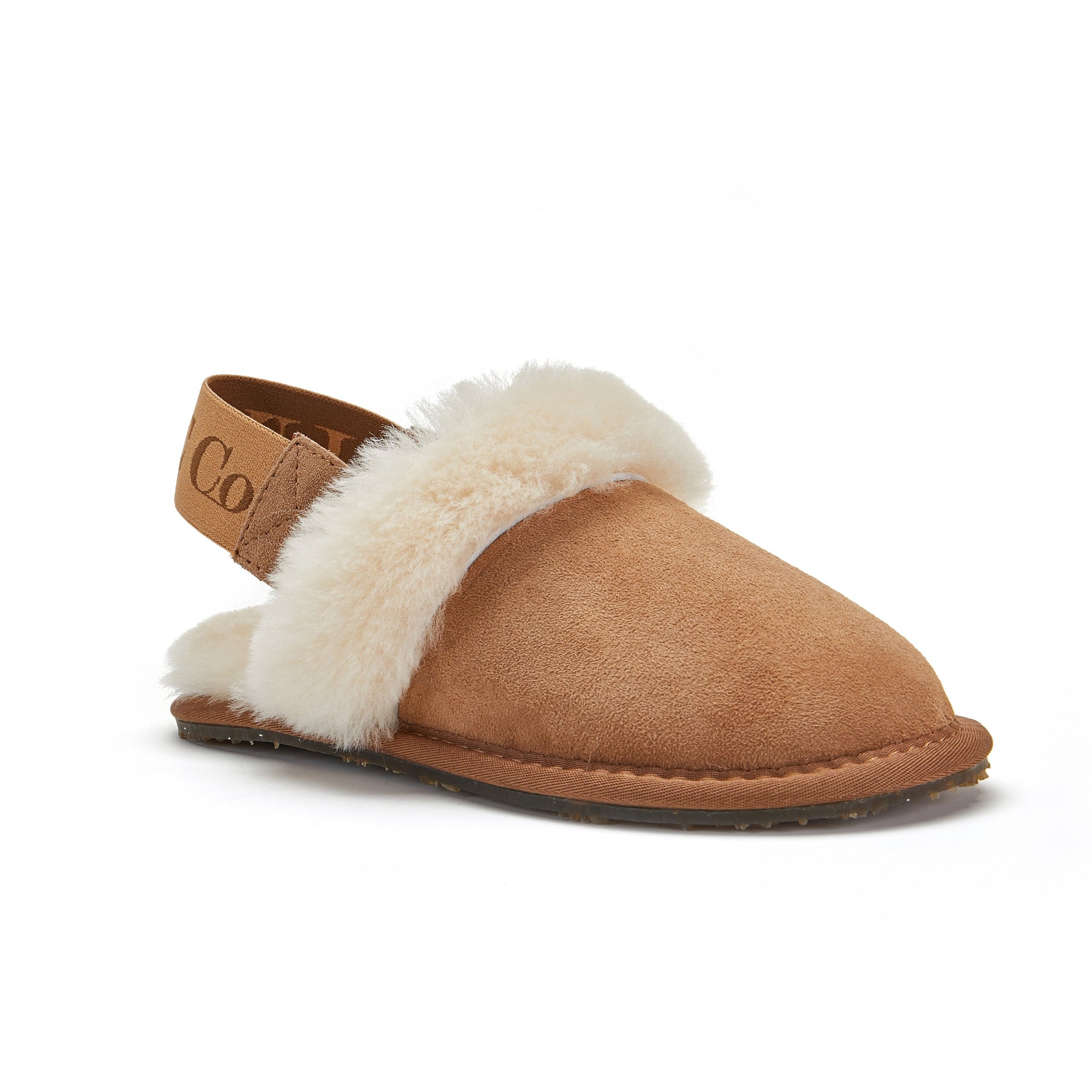 KIDS SLINGBACK MULE CHESTNUT (ELASTIC) - Australia Luxe Collective