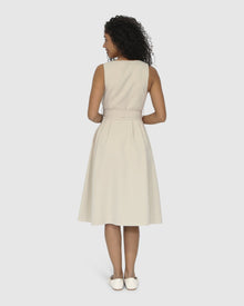 Women | Miss Independence Midi Dress | Sand