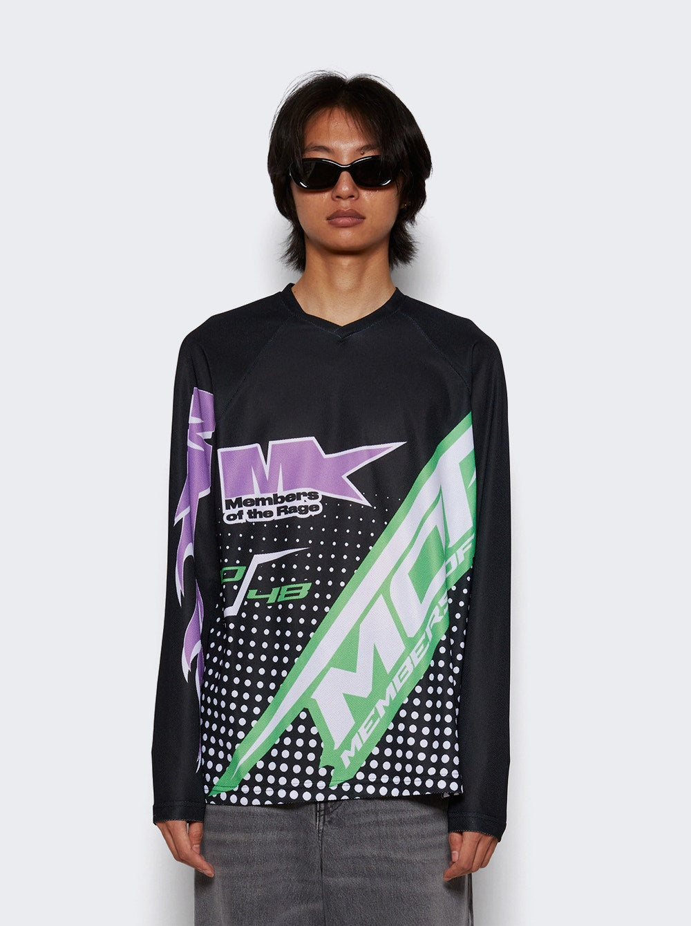 Members of The Rage | Long Sleeved Motrcross Shirt | Black