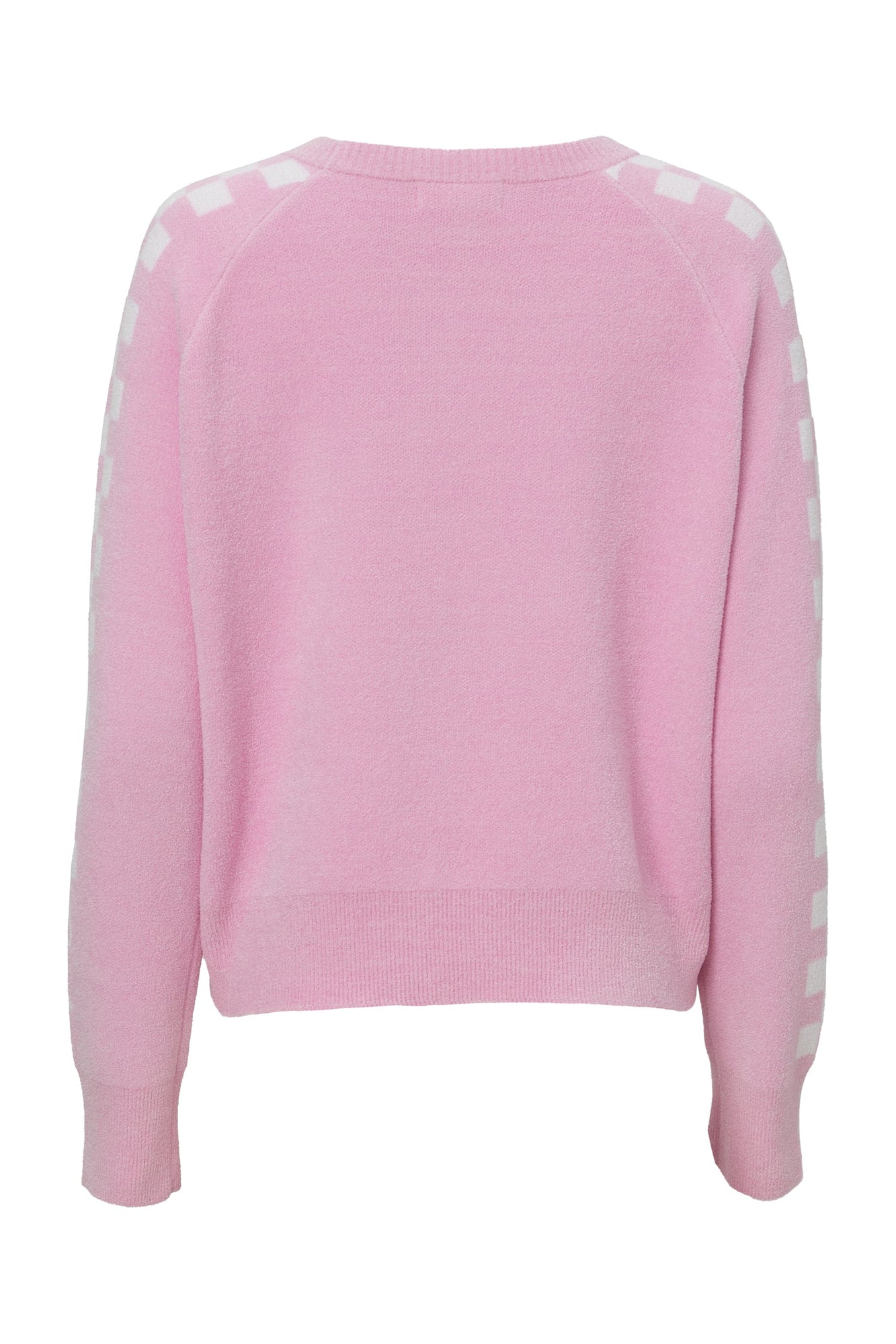 Womens | Cozychic Ultra Lite Checkered Barbie Pullover | Barbie Pink